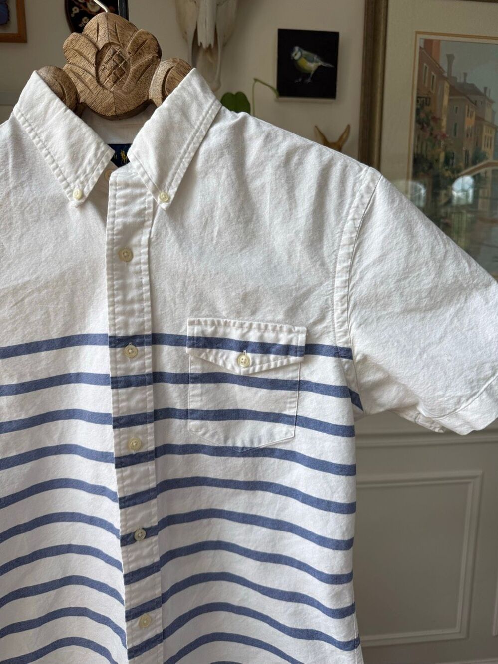Ralph Lauren Short Sleeve Button Down Collar Oxford Shirt M